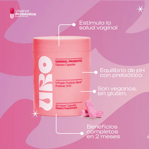 URO probiotico vaginal 60 capsulas