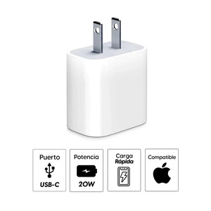 CUBO DE CARGA APPLE 20W (Carga Rápida)
