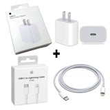 COMBO PACK CUBO 20W + CABLE LIGHTNING USB-C